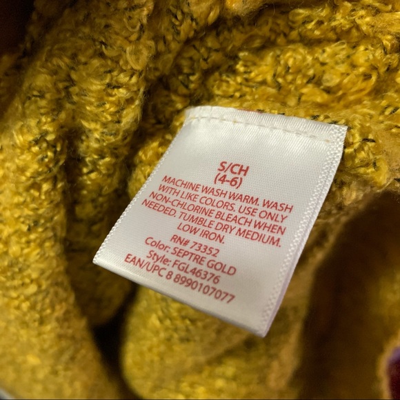 Faded Glory Knit  Boulce Cowl Neck  Septre Gold Sweater - Picture 4 of 11